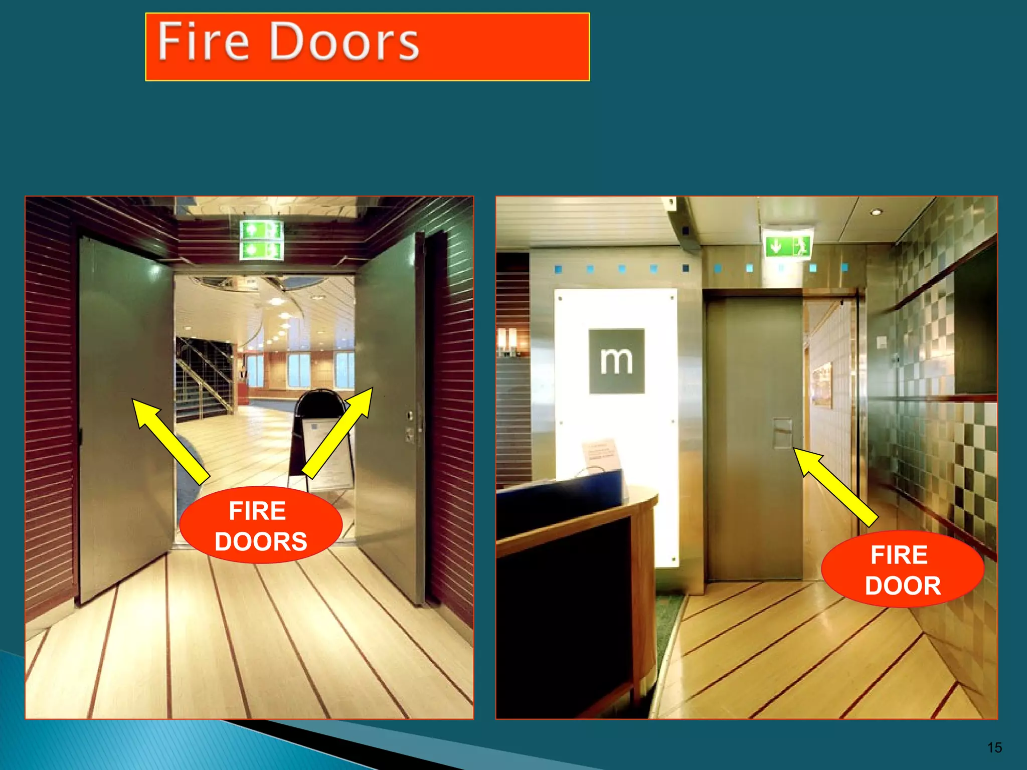 15
FIRE
DOORS
FIRE
DOOR
 