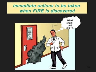 100
Immediate actions to be taken
when FIRE is discovered
What
shall I
do?
@#~%
 