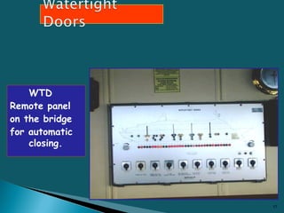 WTD
Remote panel
on the bridge
for automatic
closing.
17
 