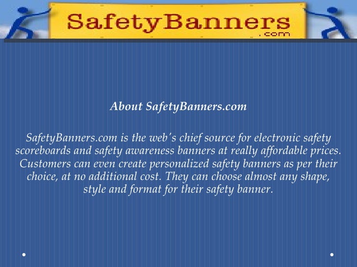 Safety Banners has Amazing Collection of Safety Awareness Banners