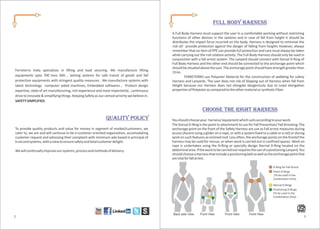Safety belt catalouge