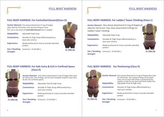 Safety belt catalouge