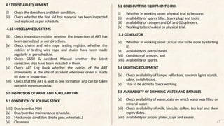 Safety check list for checking diferent railways assests | PPTX