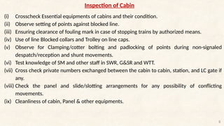Line Cross Check Safety check list for checking diferent railways assests | PPTX