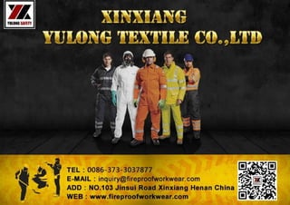 flame retardant fabric safety clothing