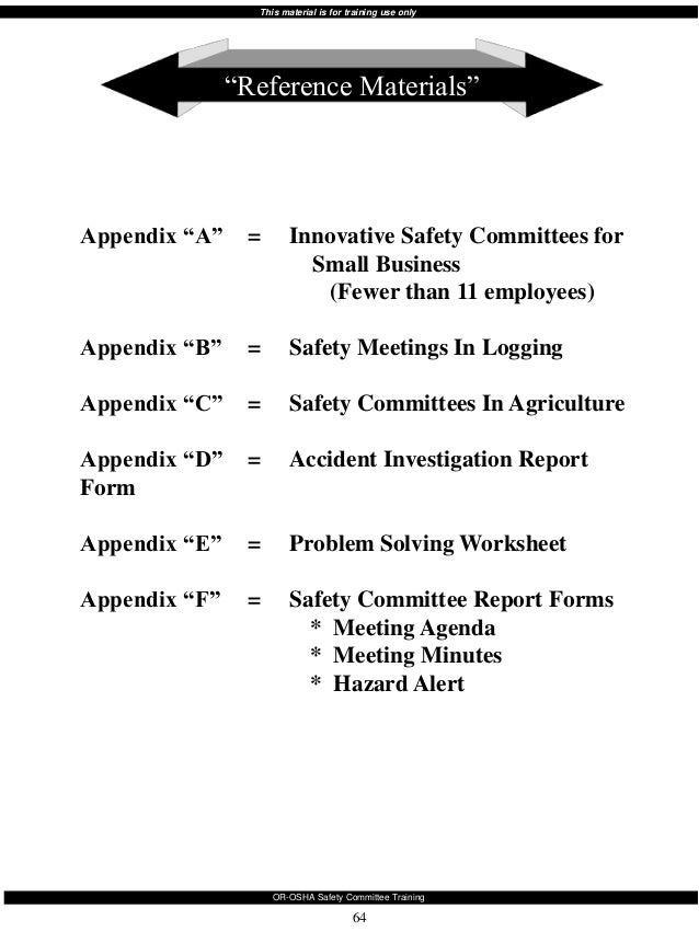 safety committee training safety meeting minutes form