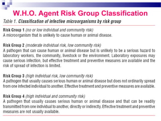 Safety considerations and guidelines veterinary microbiology laboratory ...