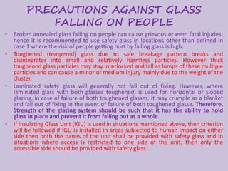 Glass Racks Injuries Safety considerations for use of glass in buildings | PPTX