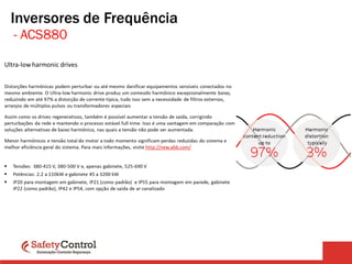 - ACS880
Inversores de Frequência
 