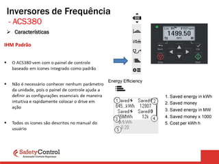 Inversores de Frequência
➢ Características
- ACS380
 