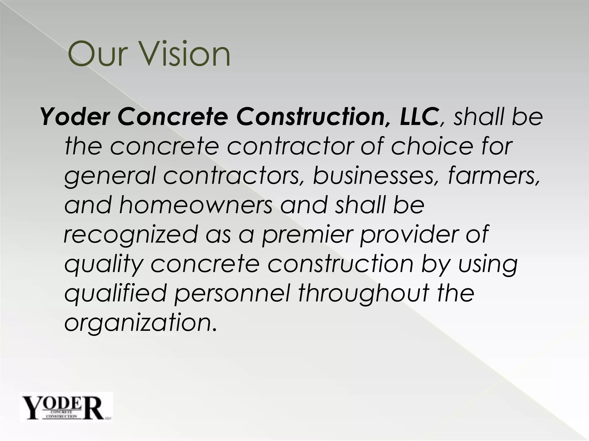 Three ACI Certified Concrete Finisher and/or Technicians