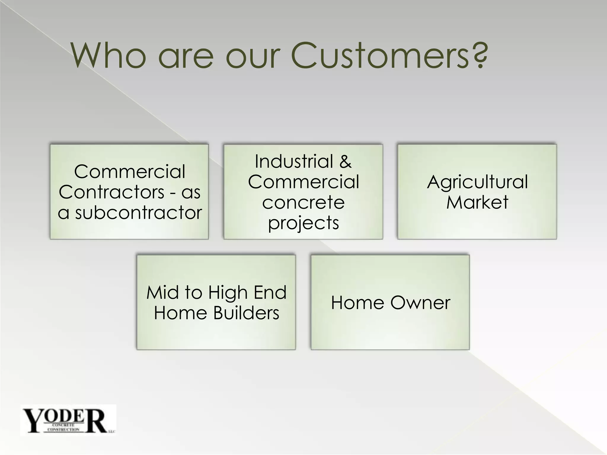 Who are our Customers?