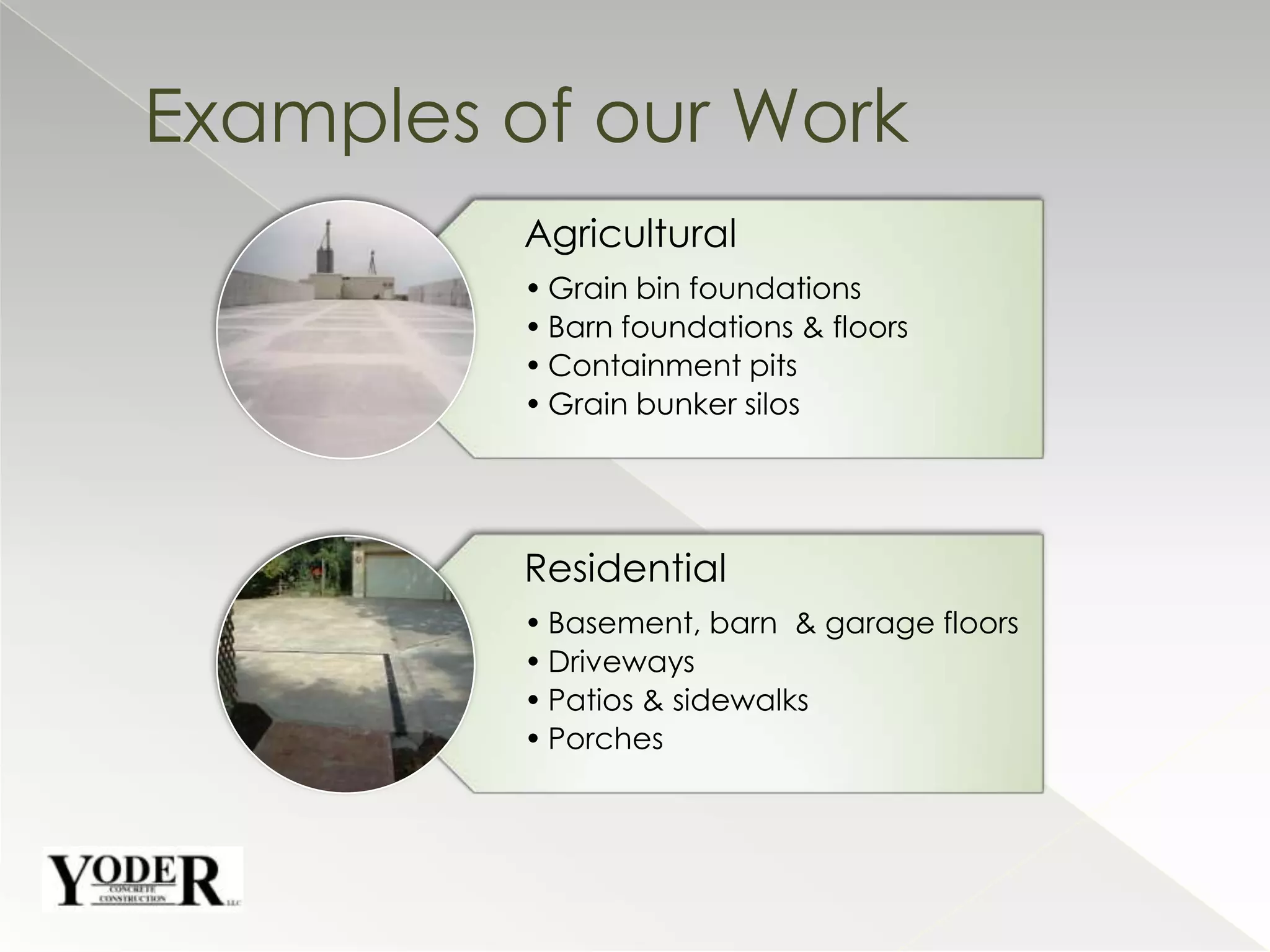 Examples of our Work