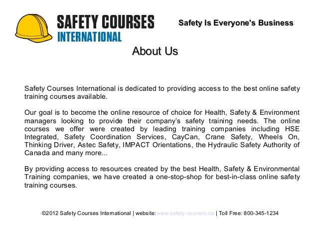 Health And Safety Training Courses