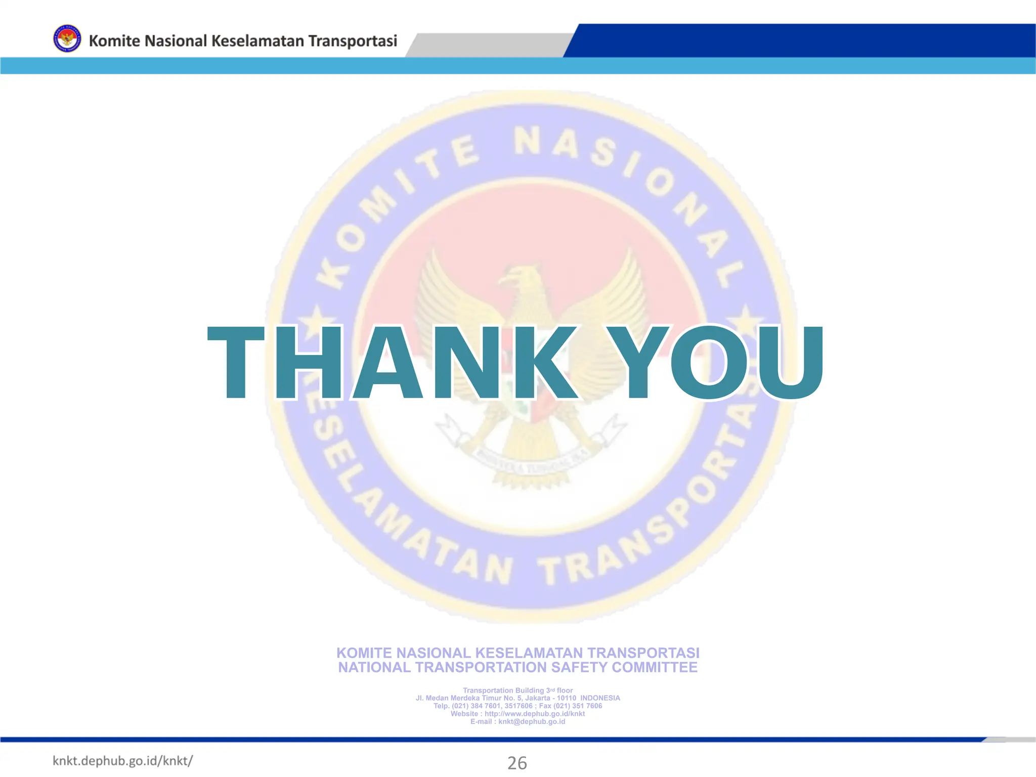 KOMITE NASIONAL KESELAMATAN TRANSPORTASI
 