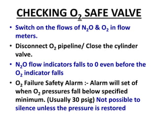SAFETY FEATURES OF ANAESTHESIA MACHINE | PPTX