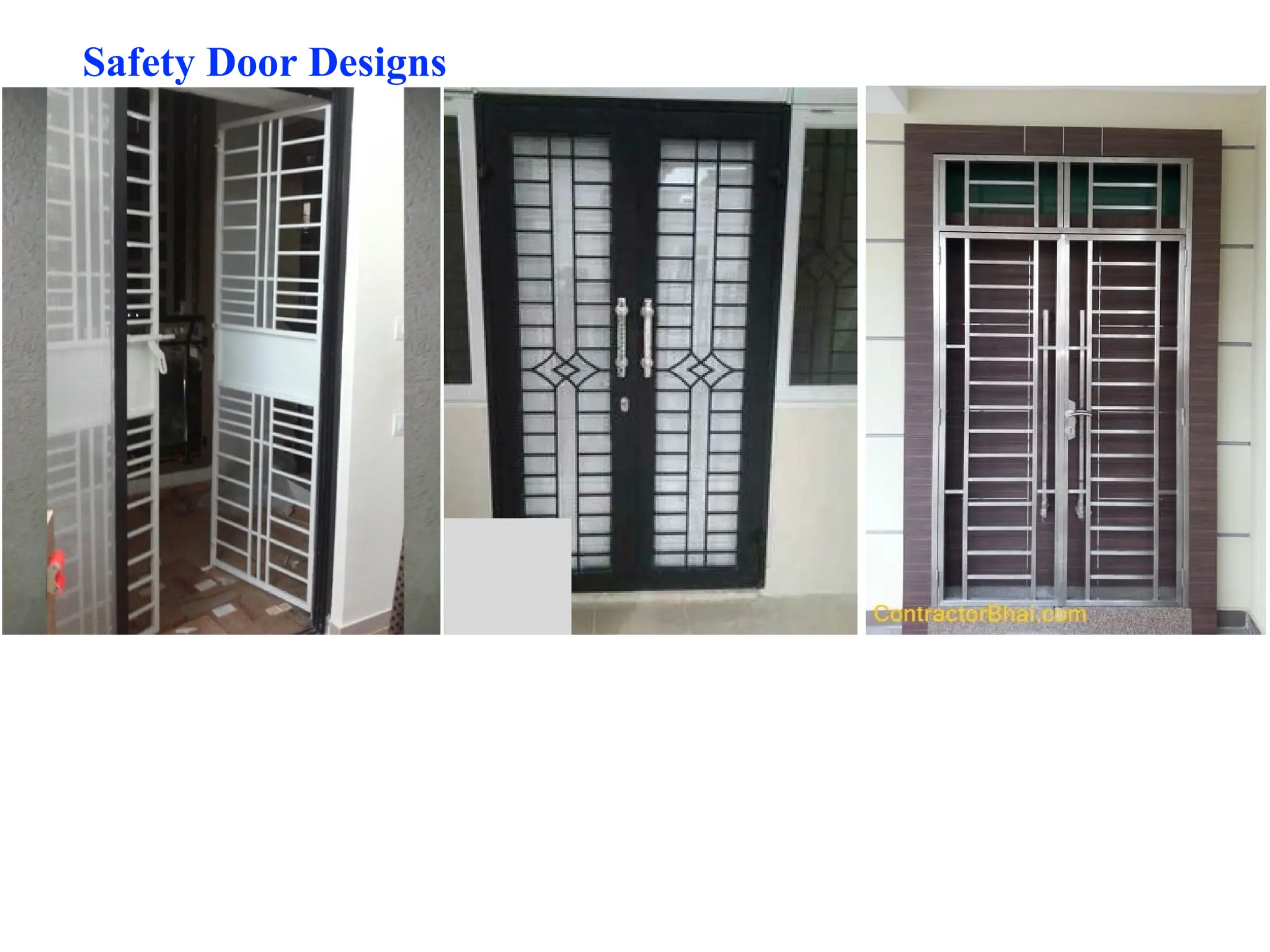 Safety Door Designs
 