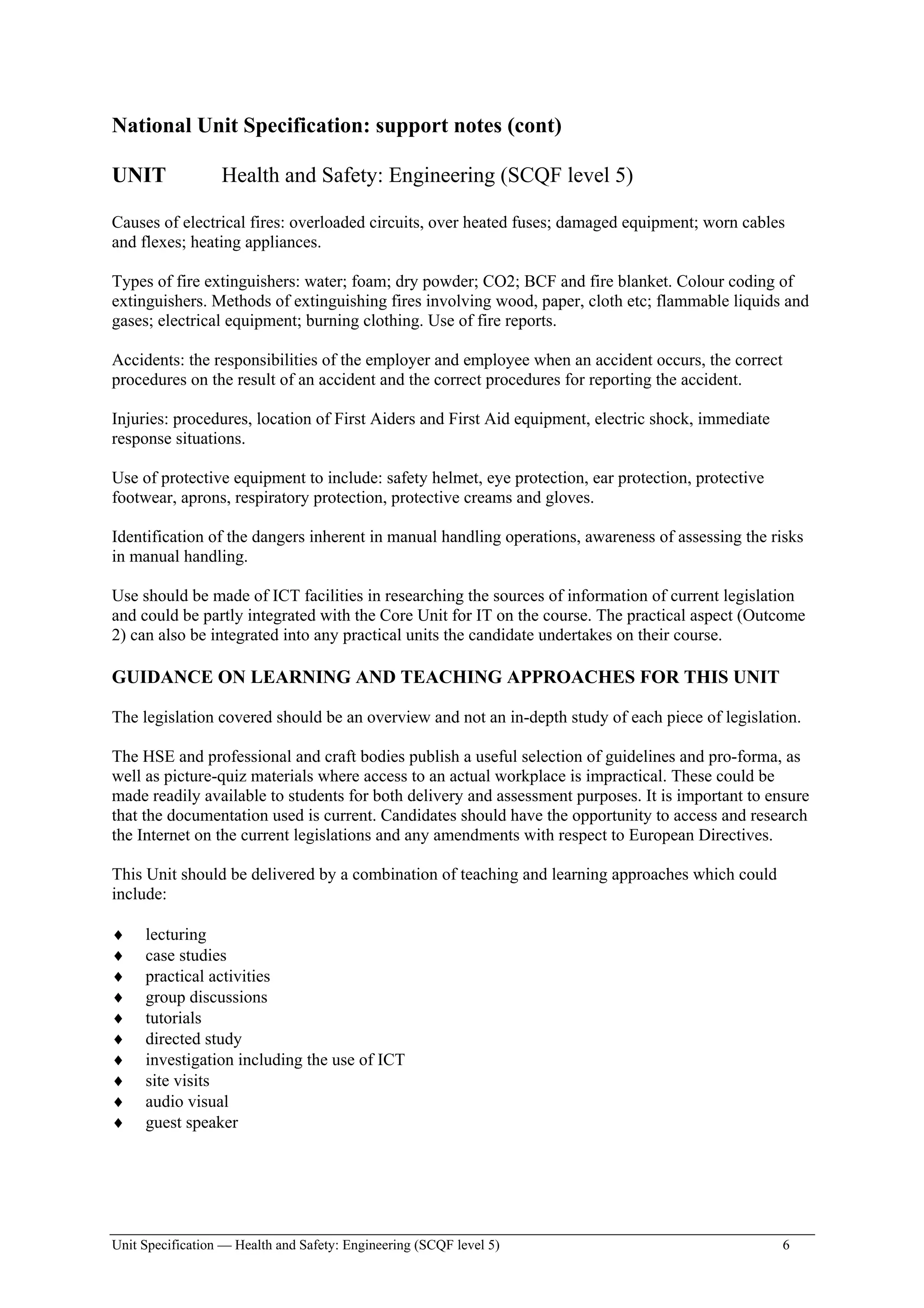 Safety engineering and the environment (scqf level 5) dr2 d34 | PDF ...
