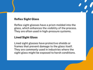 Light Reflex Shield Safety First – The Importance of Industrial Sight Glass | PPTX