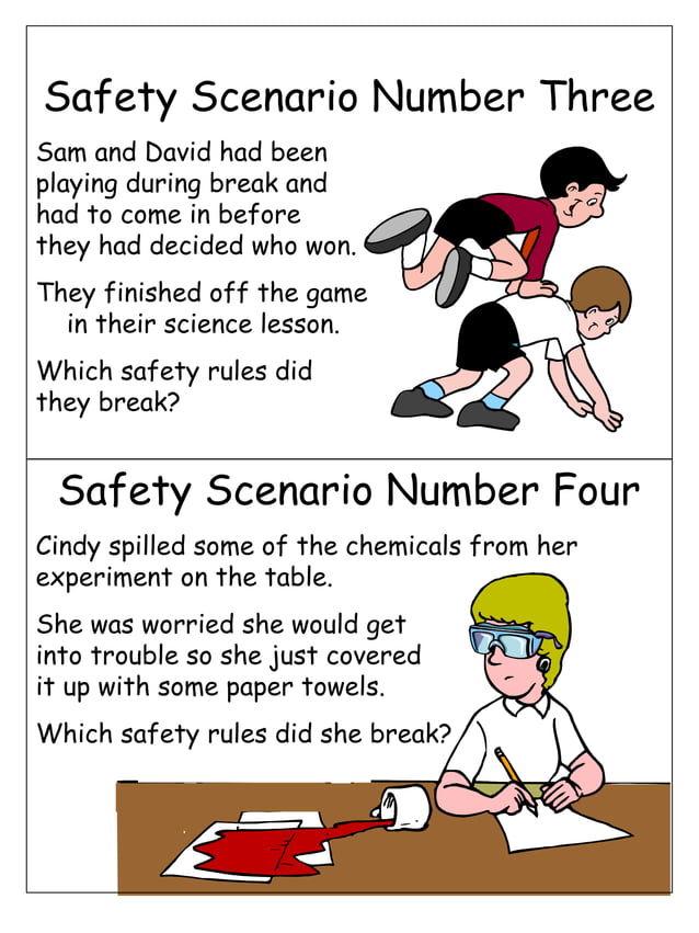 KS3 Science safety game scenarios