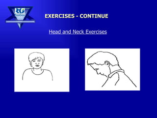 EXERCISES - CONTINUE Head and Neck Exercises 