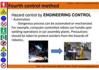 Mechanized Control Example Occupational Safety and Health Management in Construction Industry | PDF