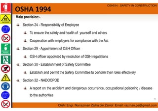 Occupational Safety and Health Management in Construction Industry | PDF
