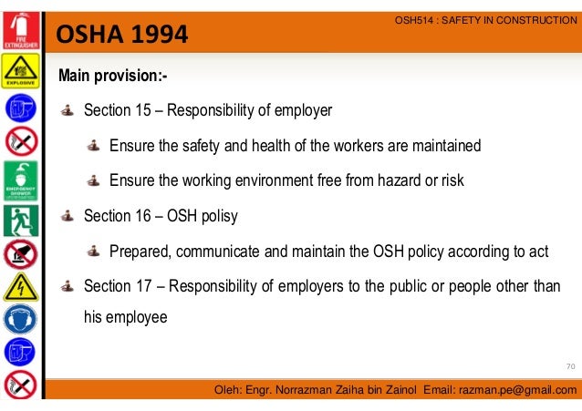 Occupational Safety and Health Management in Construction ...
