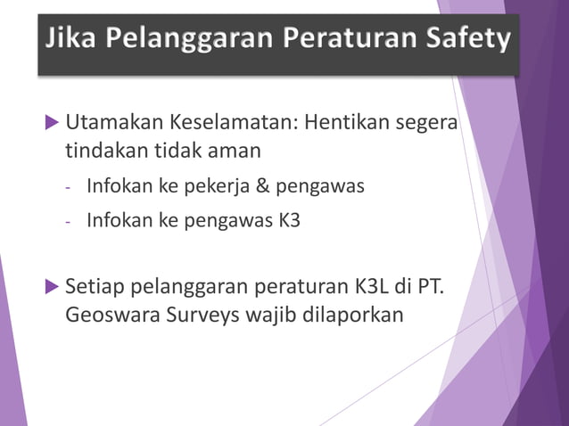 Ppt Safety Induction Pada Perusahaan Pptx