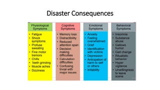 Disaster Consequences
 