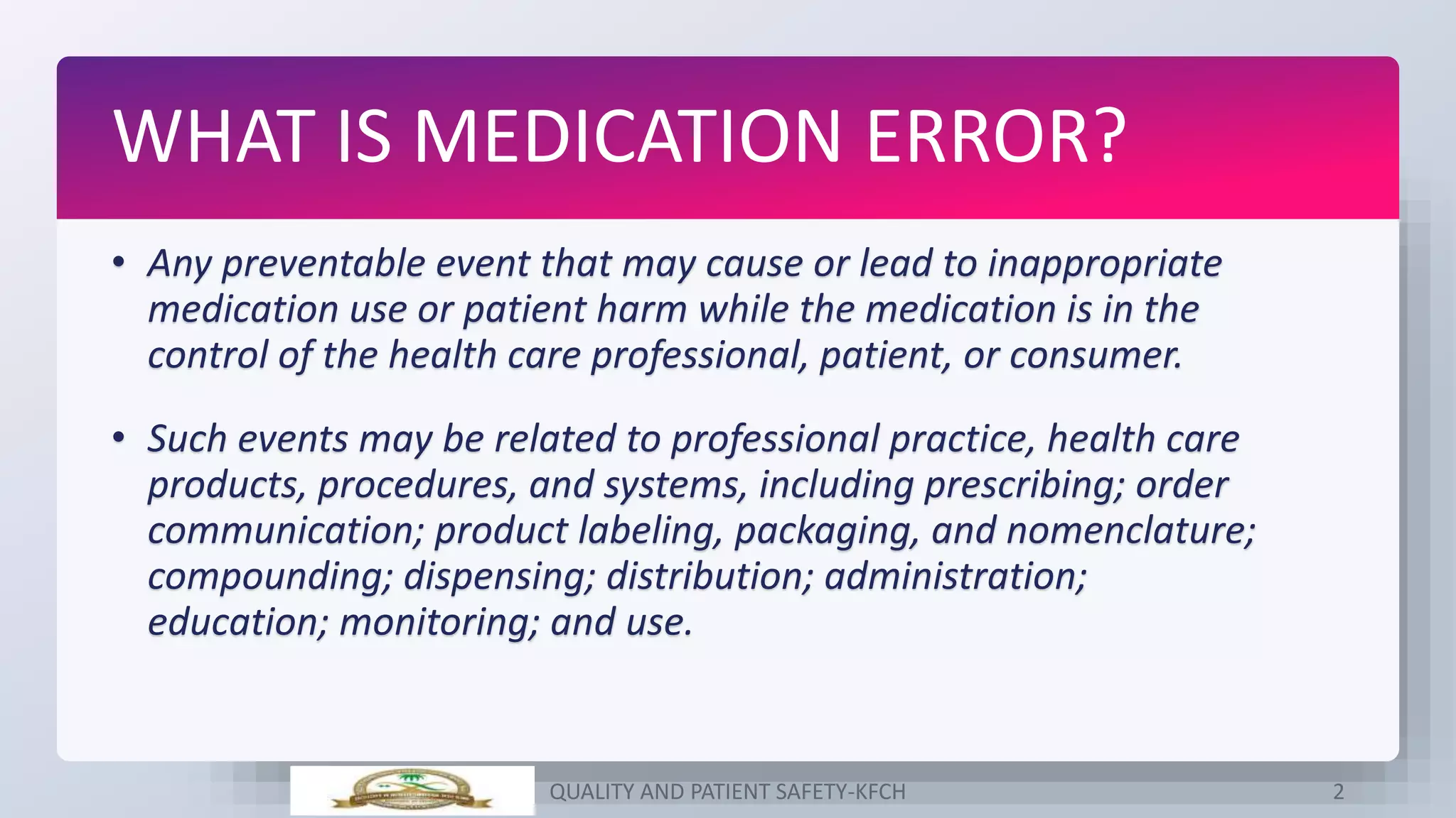 Safety in medication administration | PPTX