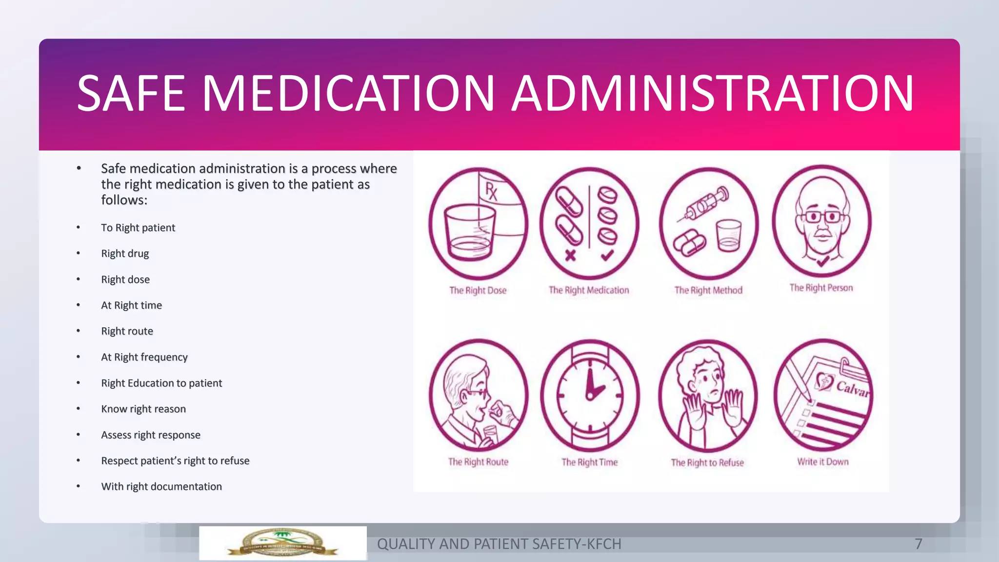 Safety In Medication Administration PPTX Safety In Medication Administration PPTX