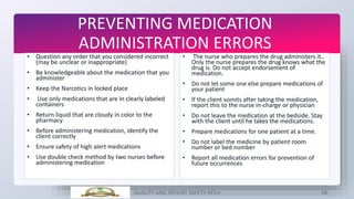 Safety in medication administration | PPTX