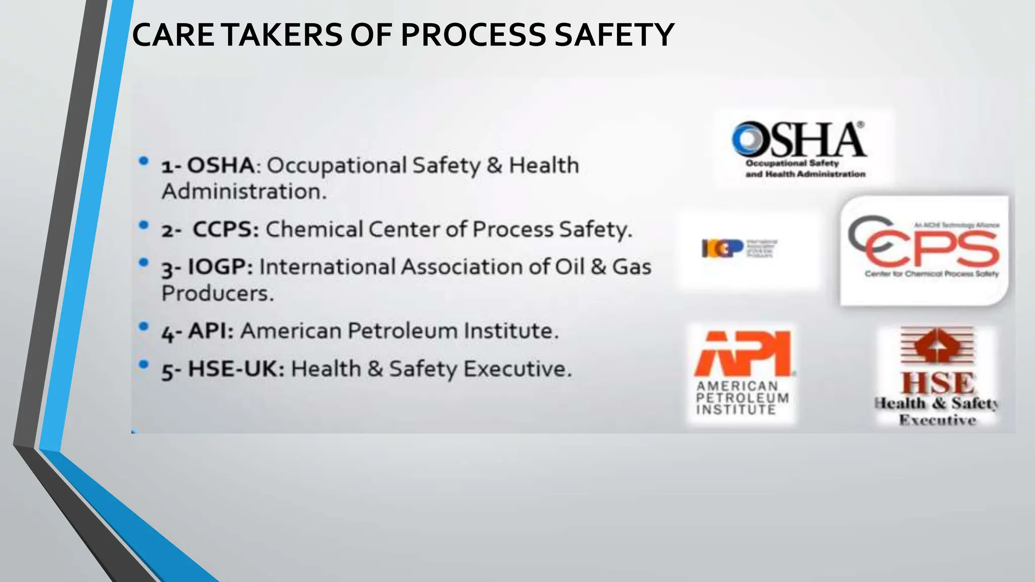 CARETAKERS OF PROCESS SAFETY
 