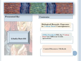 Presented By: Contents:
5.Sadia Butt-355
 