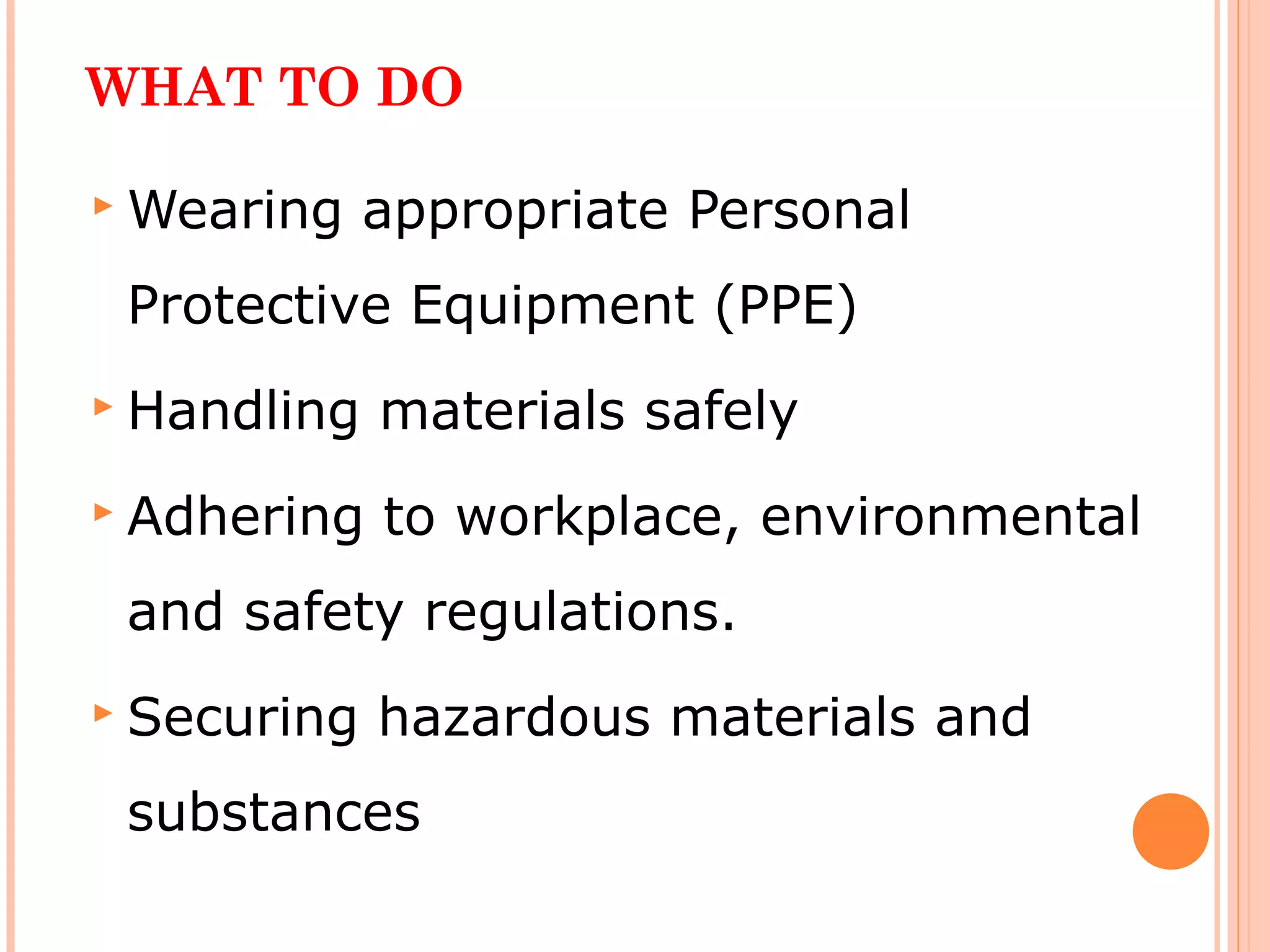Safety in the workshop final | PPT