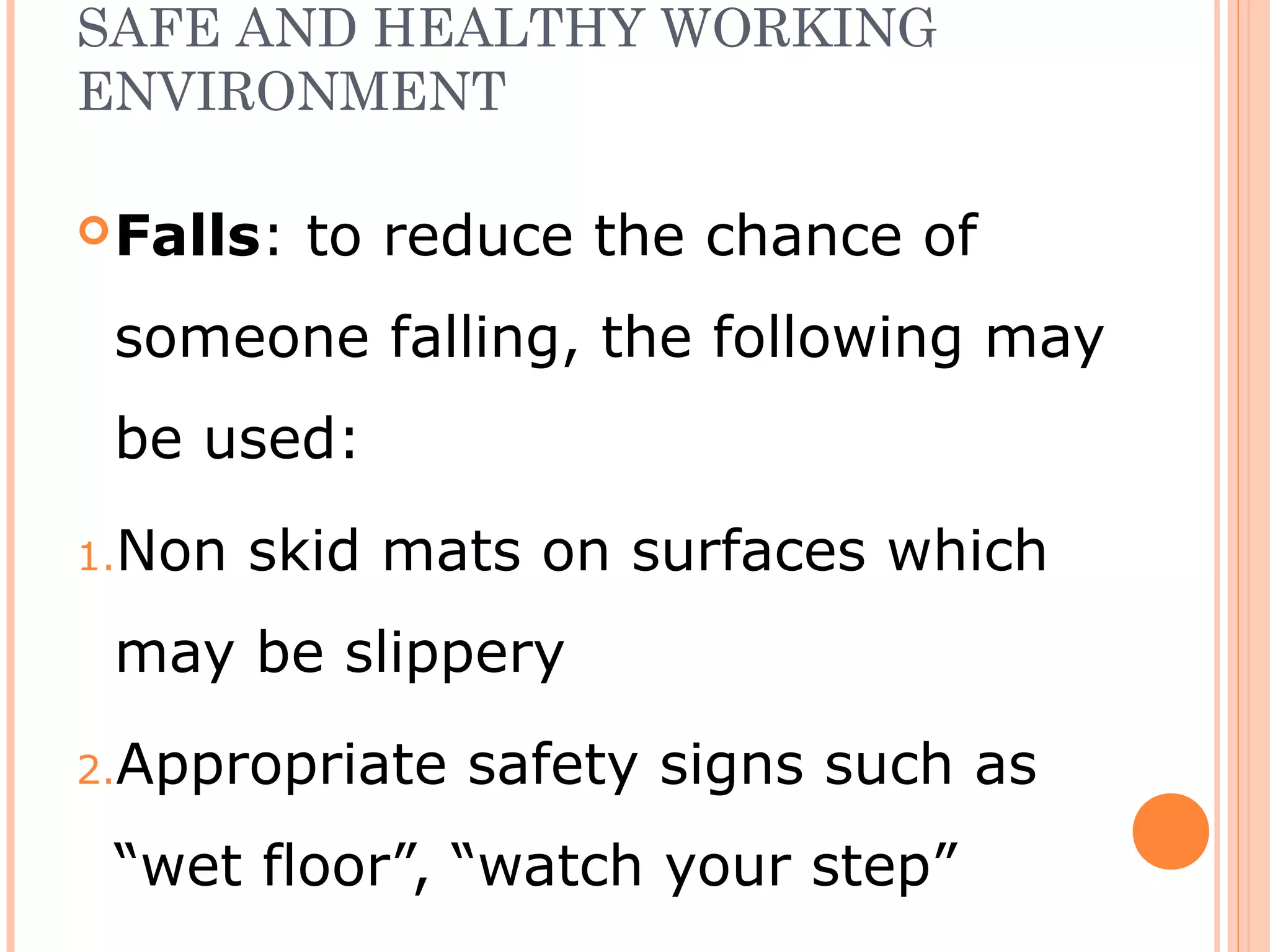 Safety in the workshop final | PPT