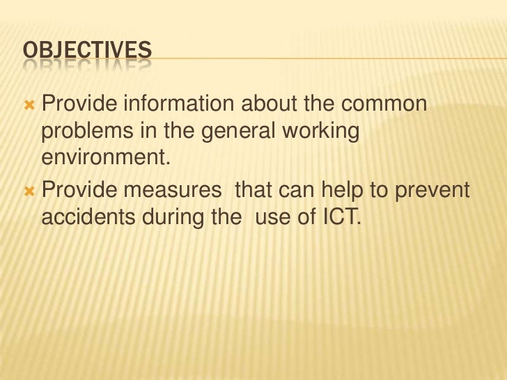 Safety issues with ict