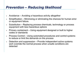 Avoidability Safety life cycle seminar IEC61511 | PPTX