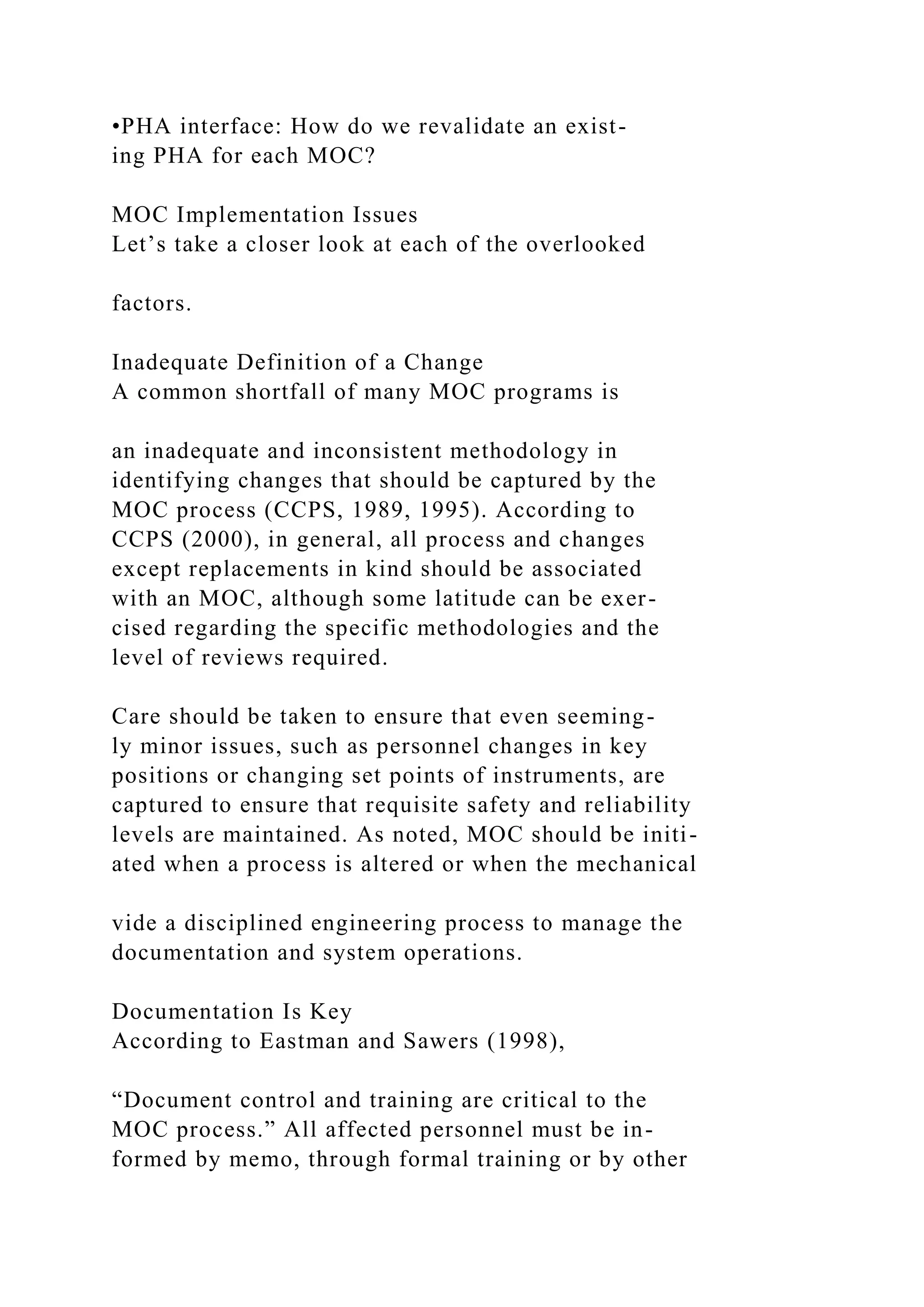 Moc Definition Safety ManagementSafety ManagementOManagement ofChan.docx