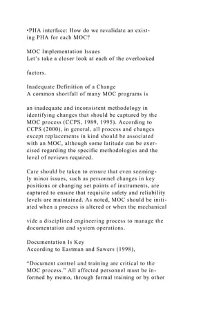 Safety Inconsistent Implementation Safety ManagementSafety ManagementOManagement ofChan.docx