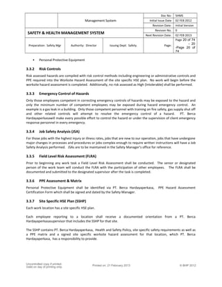 Safety management system | DOC