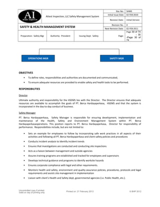 Safety management system | DOC