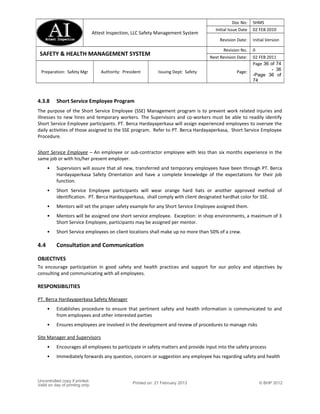 Safety management system | DOC