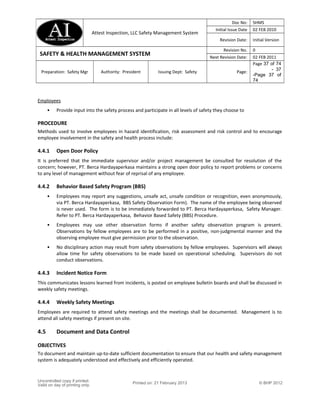 Safety management system | DOC