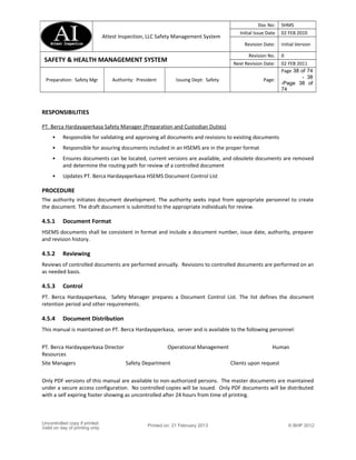 Safety management system | DOC
