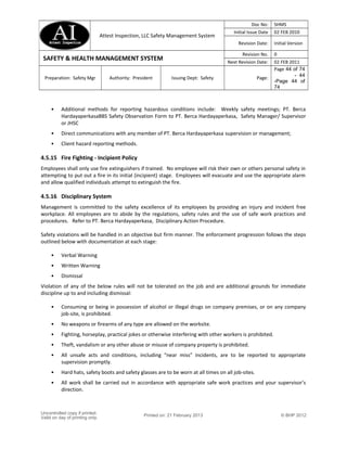 Safety management system | DOC