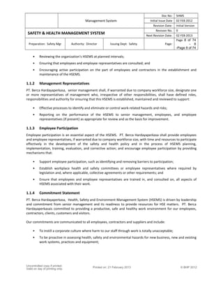 Safety management system | DOC