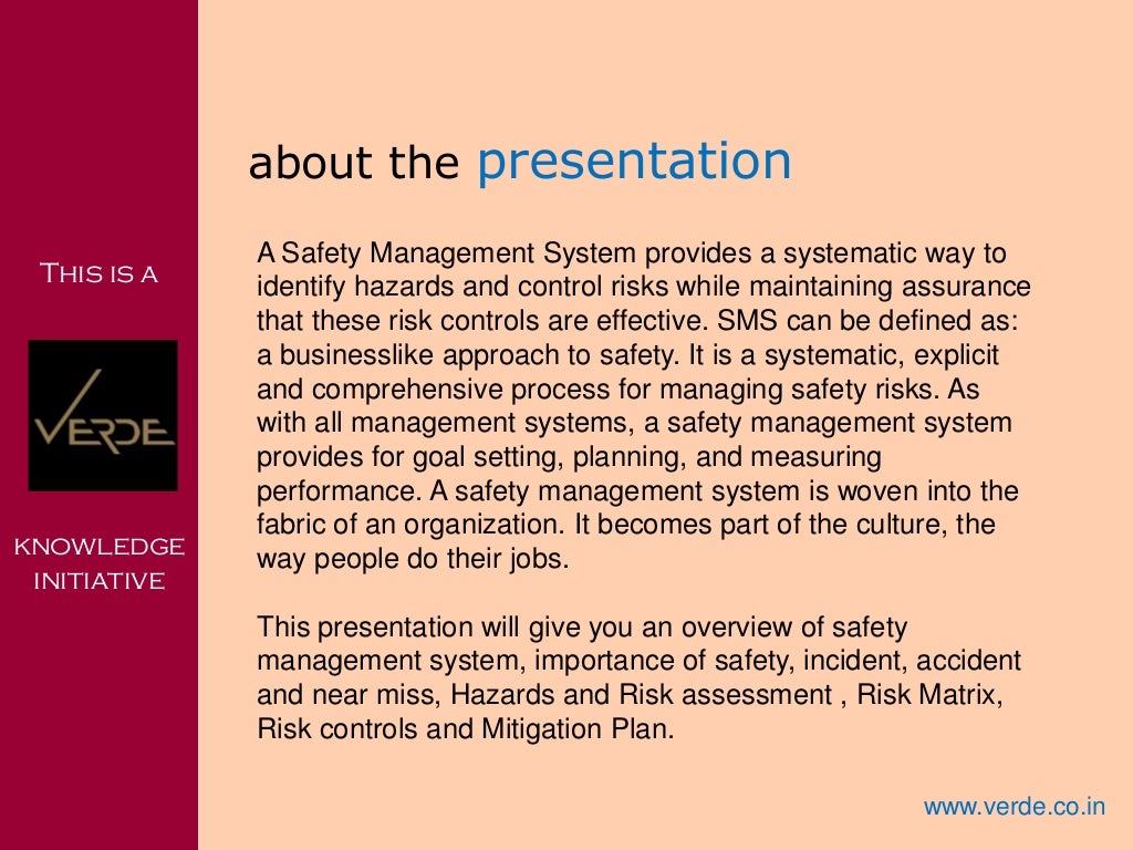 Safety Management System