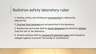 Safety measures while handling radioisotopes | PPT